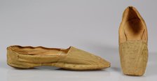 Slippers, American, 1850. Creator: Unknown.