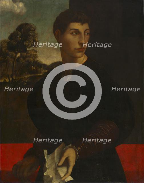 Portrait of a Young Man, c. 1530. Creator: Dosso Dossi (Italian, c. 1490-aft 1541), follower of.