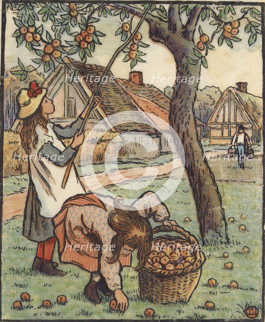 The Apple Harvest, 1889. Artist: Lucien Pissarro.