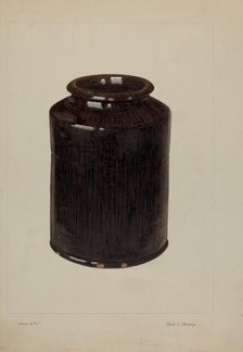 Jar, c. 1938. Creator: Clyde L. Cheney.