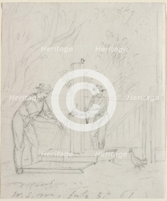 At the Pump, 1861. Creator: William Sidney Mount (American, 1807-1868).