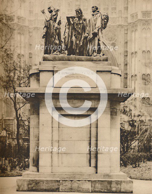 'The Burghers of Calais in the Victoria Tower Gardens', c1935. Creator: Joel.