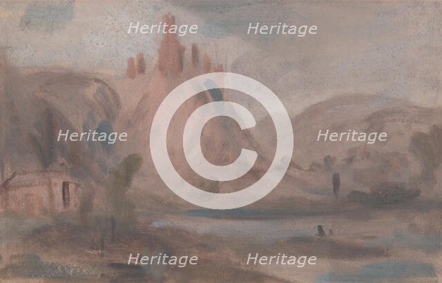 ?Petit Andeleys on the Seine, 1822 to 1825. Creator: Unknown.