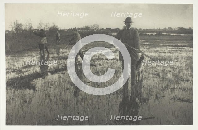 Snipe-Shooting, 1886. Creator: Peter Henry Emerson.