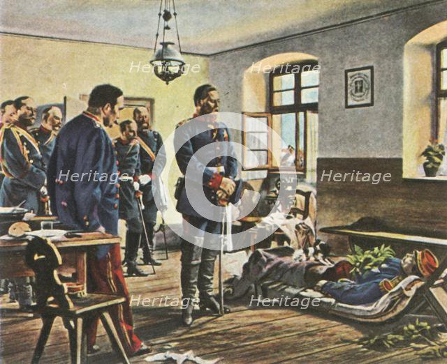 Crown Prince Friedrich Wilhelm with the body of General Douay, 4 August 1870, (1936). Creator: Unknown.