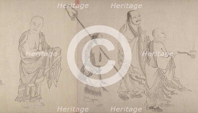 The Sixteen Luohans, 16th century. Creator: Qiu Ying.