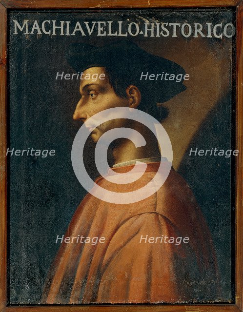 Portrait of Niccolo Machiavelli (1469-1527).