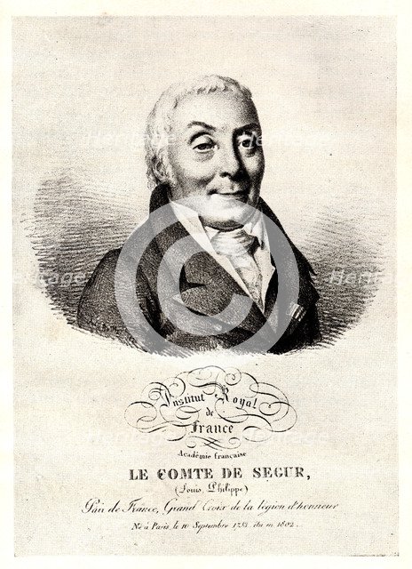 Portrait of Philippe Henri, marquis de Ségur (1724-1801), Early 19th cen.. Artist: Anonymous  