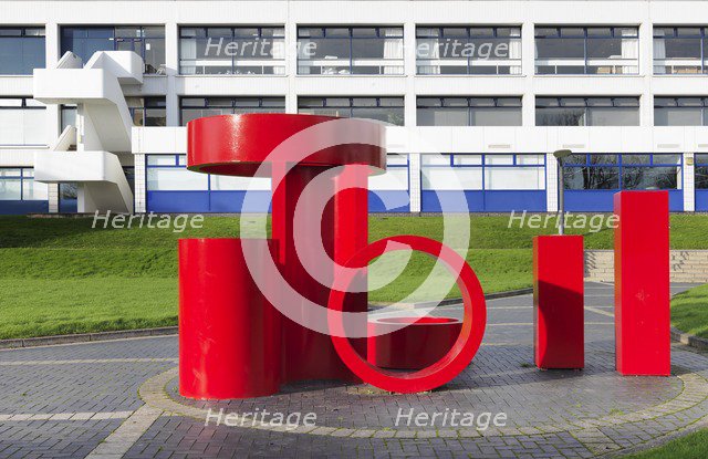 Sculpture outside the Rootes Building, University of Warwick, Coventry, Warwickshire, 2015. Artist: James O Davies.