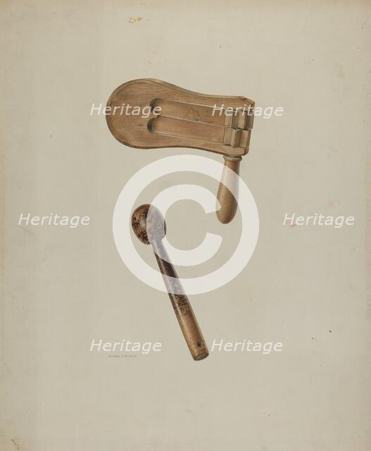 Policeman's Rattle, c. 1939. Creator: Alfred Koehn.