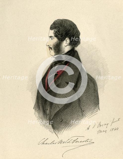 'Charles Weld Forester', 1840. Creator: Richard James Lane.