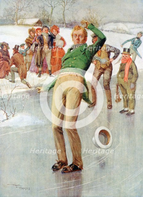 'Mr Winkle on the Ice', 1915.Artist: Frank Reynolds