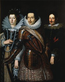 Maria Maddalena of Austria (1587-1631), Cosimo II de' Medici (1590-1621) and Ferdinando II de' Medic