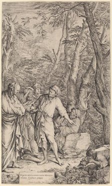 Diogenes Casting away his Bowl, 1662. Creator: Salvator Rosa.