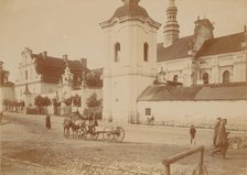Church of Michael the Archangel with its surroundings..., Sandomierz, between 1900-05. Creator: Unknown.