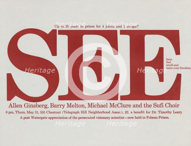 SEE poster, c1973. Creator: Unknown.