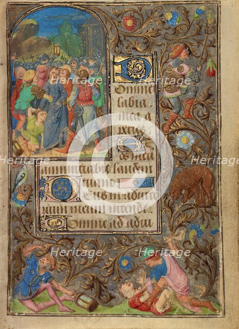 The Betrayal of Christ; Prayer Book of Charles the Bold, about 1471. Creator: Lieven van Lathem.