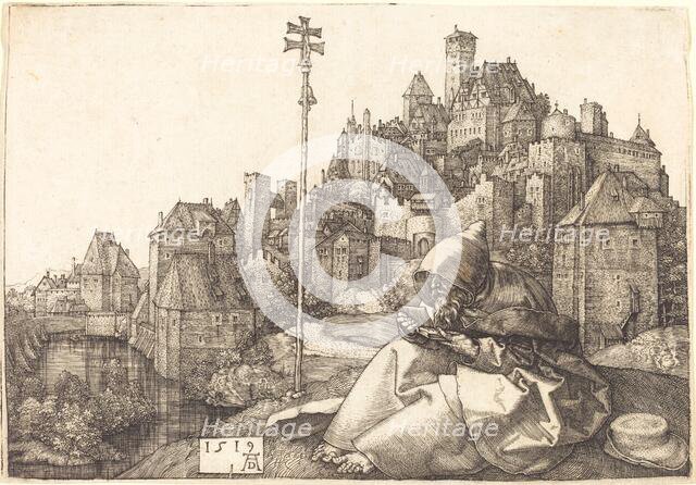 Saint Anthony Reading, 1519. Creator: Albrecht Durer.