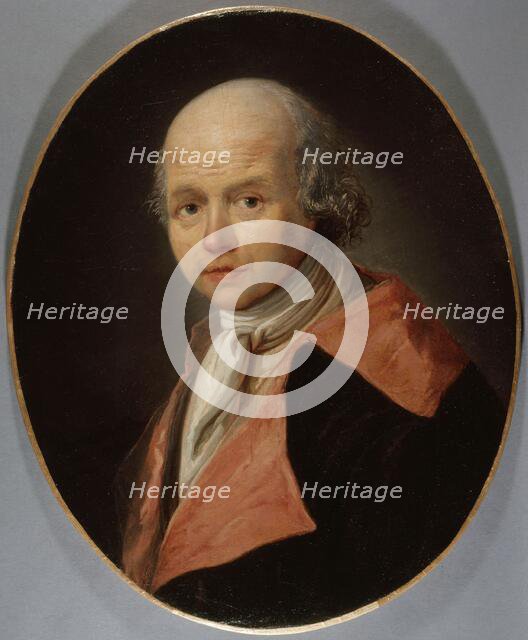 Portrait of Father Athanase Auger (1734-1792), philologist and literator, 1792. Creator: Francois Bonneville.