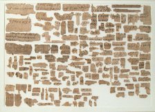 Papyri Fragments, Coptic, 7th century. Creator: Unknown.