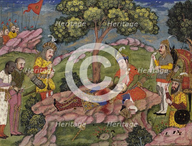 Khamsa of Nizami Manuscript, 19th century. Creator: Unknown.