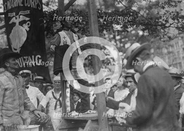 Bald Eagle on U.S.S. Recruit, 28 Jul 1917. Creator: Bain News Service.