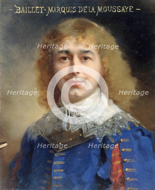 Portrait de Georges Baillet, sociétaire de la Comédie-Française dans le rôle du Marquis, ..., c1884. Creator: Daniel Berard.