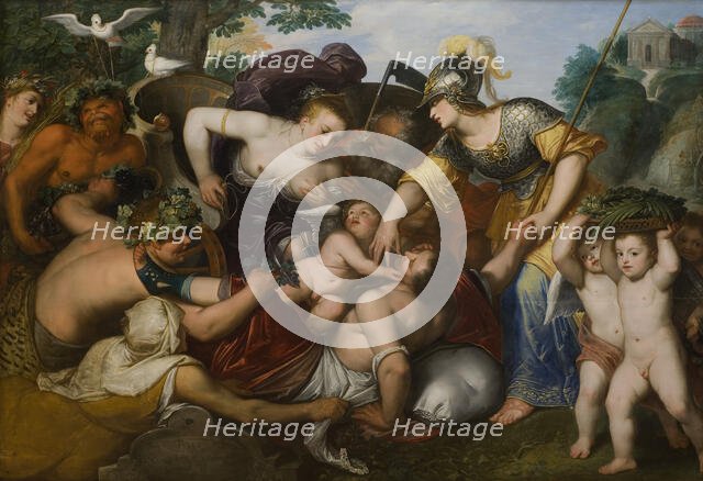 Allegory of the Temptations of Youth. Creator: Otto Van Veen.