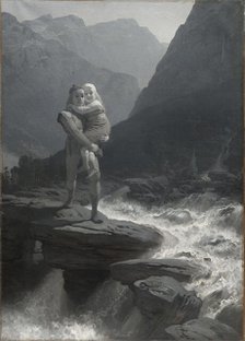Frithiof's Saga: Frithiof and Ingeborg, 1880s. Creator: Malmström, August (1829-1901).