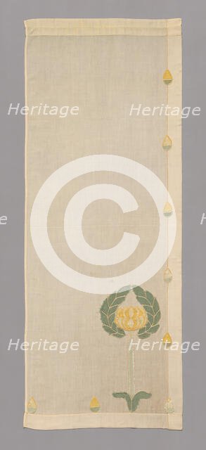 Curtain Panel, Minnesota, 1905. Creator: Unknown.