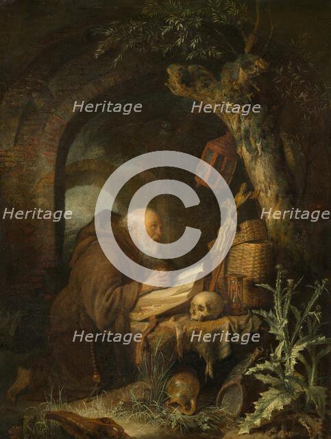The Hermit, 1670. Creator: Gerrit Dou.