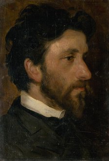 Head Study of a Man, around 1900. Creator: Ludovit Pitthordt.