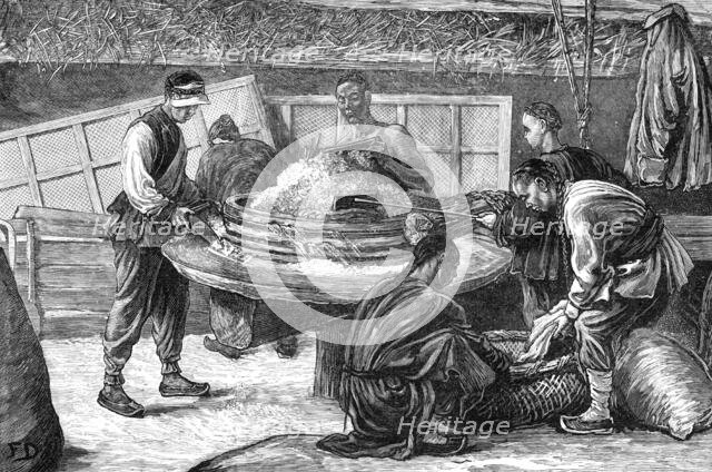 A Chinese flour mill, province of Chi-Li, North China, 1883. Creator: Unknown.