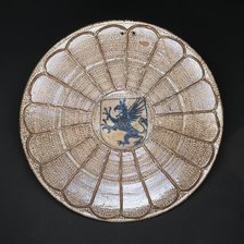Hispano-Moresque Lusterware Plate with Griffin, Valencia, 1475/1500. Creator: Unknown.