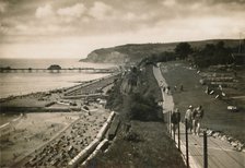 'Small Hope Bay and Shanklin Pier, I.W., from Cliff Walk', c1920. Creator: Unknown.