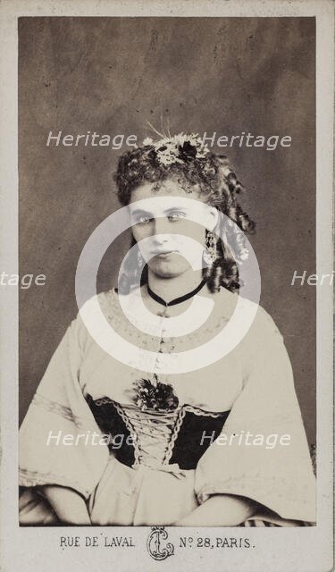 Portrait of Christine Nilsson (1843-1921). Creator: Crémière, Léon (1831-1913).