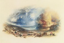 The Field of Waterloo Seen from Hougoumont, c. 1830. Artist: Turner, Joseph Mallord William (1775-1851)