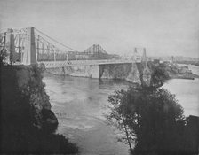 'Suspension and Cantilever Bridges, St. John, New Brunswick', c1897.  Creator: Unknown.