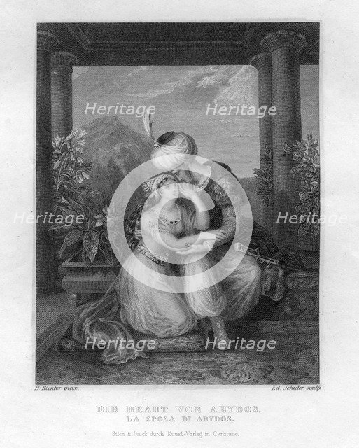 'The Bride of Abydos', c1833. Artist: Edouard Schuler