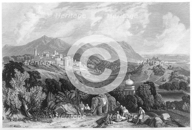 The fortress of Nahan in the dominion of Oude, India, c1860. Artist: Unknown