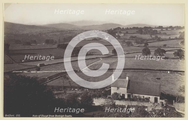 Vale of Clwyd from Denbigh Castle, 1860/94. Creator: Francis Bedford.