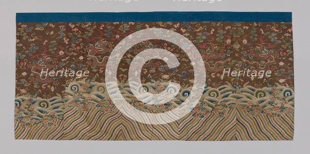 Panel (Dress Fabric), China, Qing dynasty (1644-1911), 1750/1800. Creator: Unknown.