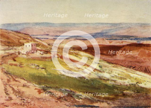 'The Valley of the Jordan from the Mount of Olives', 1902. Creator: John Fulleylove.