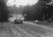 Alvis, Bugatti Owners Club Hill Climb, Chalfont St Peter, Buckinghamshire, 1935. Artist: Bill Brunell.