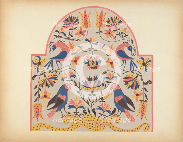 Study for Proposed Portfolio "Decorated Chests of Rural Pennsylvania", 1941. Creator: Unknown.