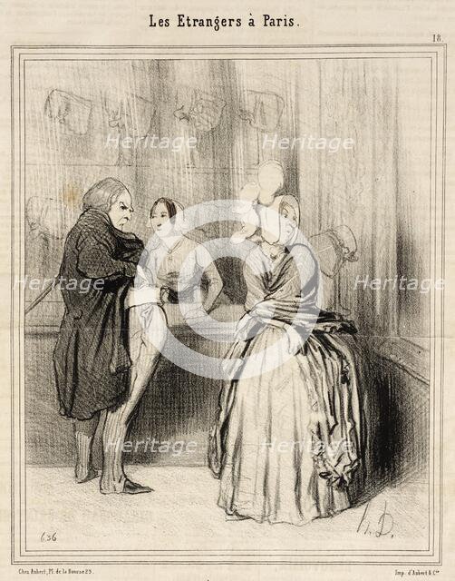 Le Chapeau qu'on rapporte de Paris, 1844. Creator: Honore Daumier.