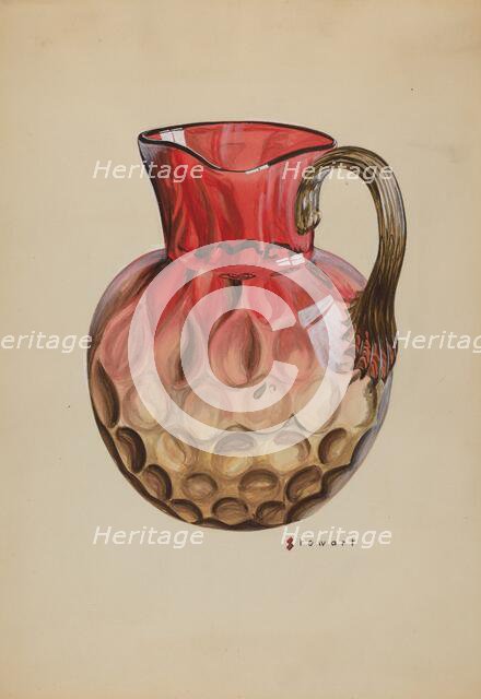 Pitcher, c. 1937. Creator: Robert Stewart.
