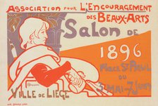 Affiche belge pour l'Association pour l'Encouragement des Beaux-Arts de la Ville de Liège..., c1898. Creator: Emile Berchmans.