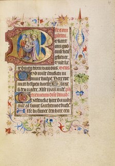 Initial B: The Presentation in the Temple; Book of Hours, after 1460. Creator: Unknown.