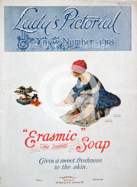 Advert for 'Erasmic' soap, 1918. Artist: Unknown